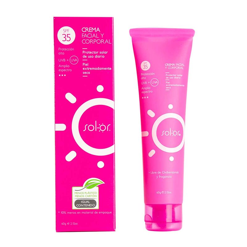 Solor Crema Protector Solar Spf35+