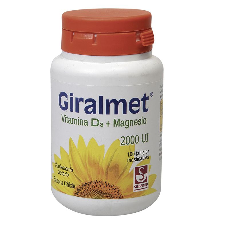 Giralmet Vitamina D3 2000 Ui Tableta Masticable