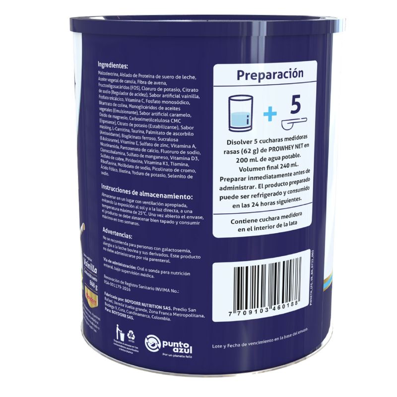 Prowhey Net Polvo Vainilla