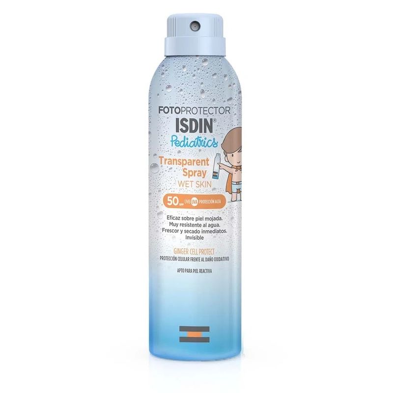 Isdin Fotoprotector Pediatrics Transparent Spray Wet Skin Spf50
