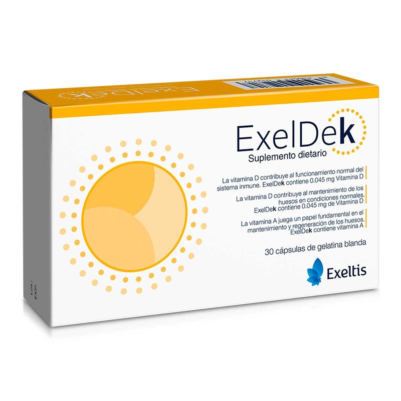 Exeldek 2.7/0.09/0.045mg Cápsula Blanda